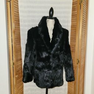 Rabbit fur coat